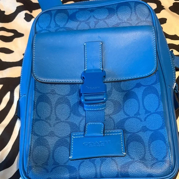 Coach Vibrant Blue Men's Backpack - Picture 3 of 5